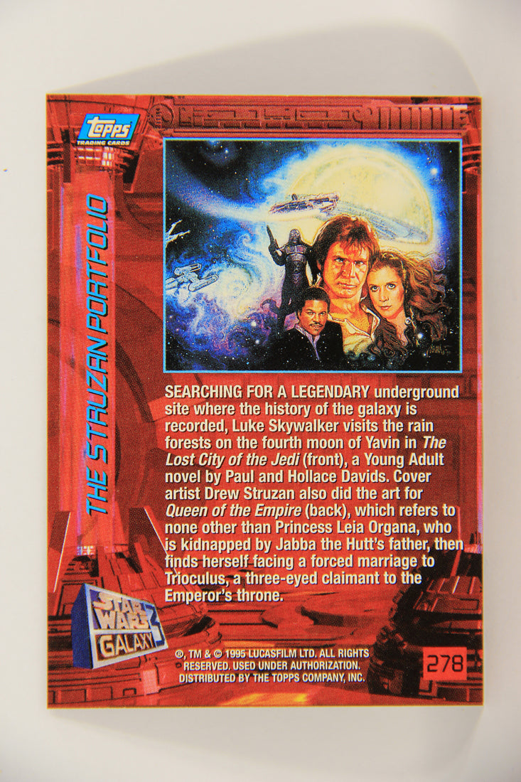 Star Wars Galaxy 1995 Trading Card #278 The Lost City Of The Jedi Artwork ENG L019640