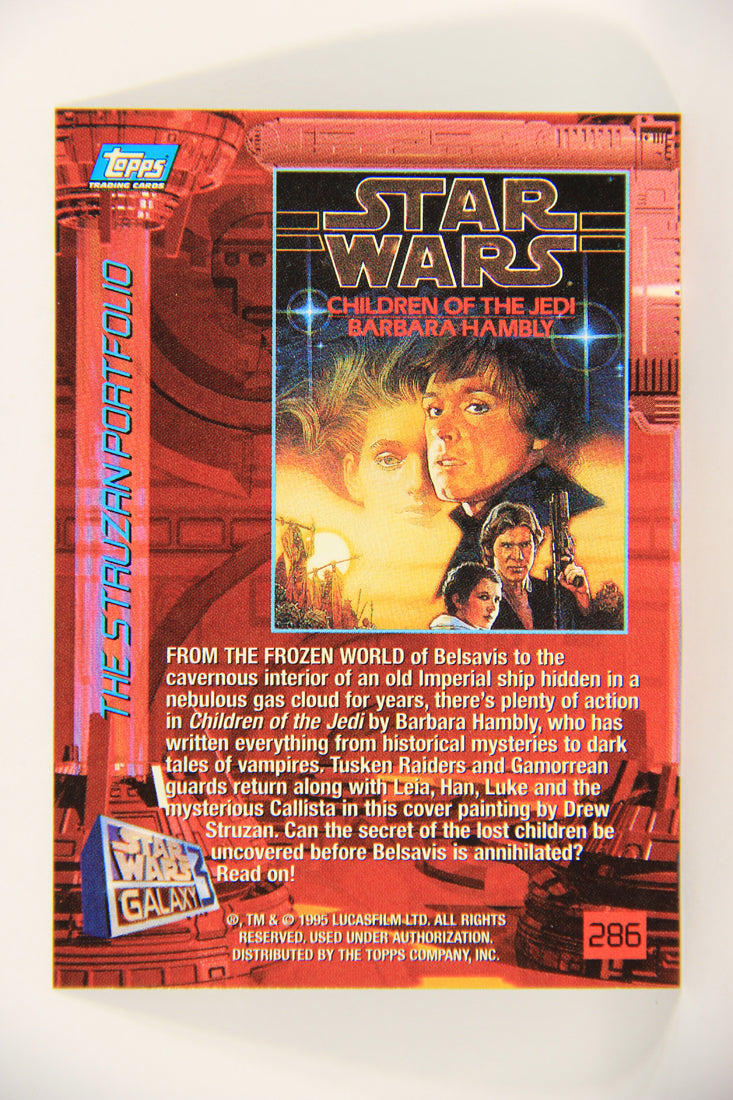 Star Wars Galaxy 1995 Trading Card #286 Children Of The Jedi Artwork ENG L019648
