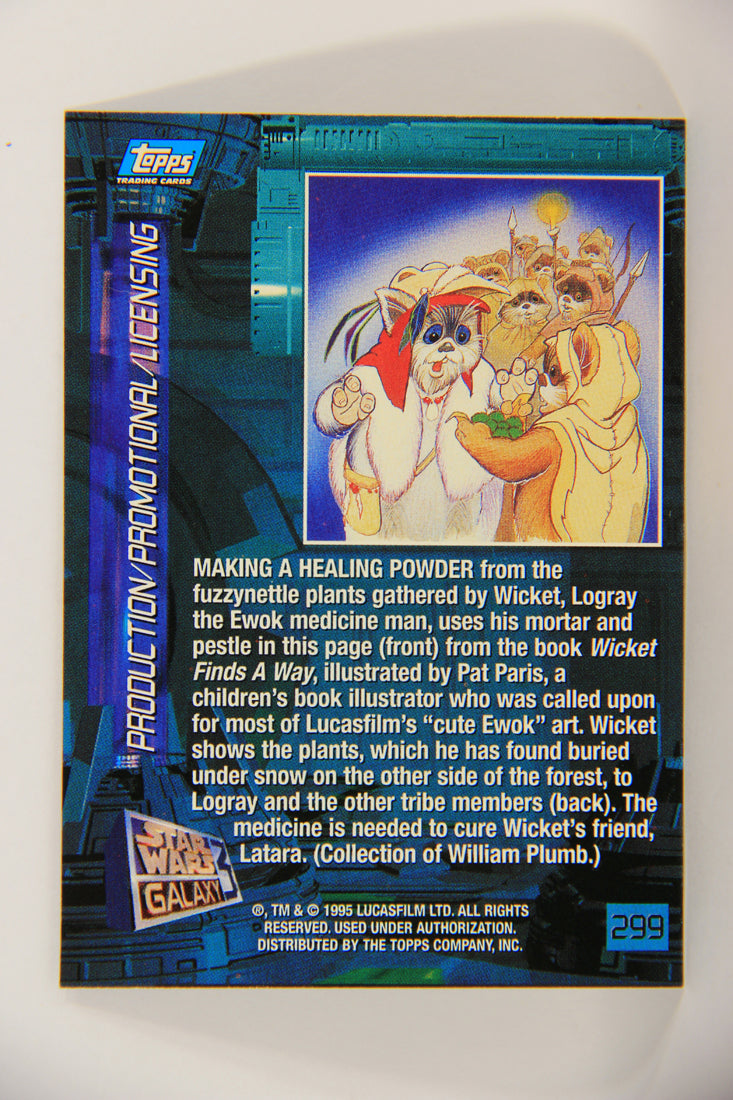 Star Wars Galaxy 1995 Trading Card #299 Making A Healing Powder Artwork ENG L019661