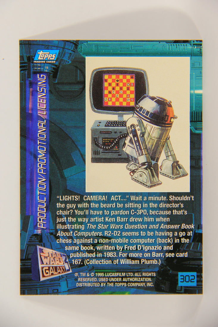 Star Wars Galaxy 1995 Topps Trading Card #302 C-3PO Director Artwork ENG L019664
