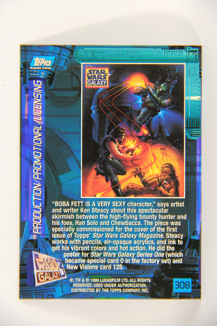 Star Wars Galaxy 1995 Trading Card #308 SW Galaxy Magazine #1 Artwork ENG L019670