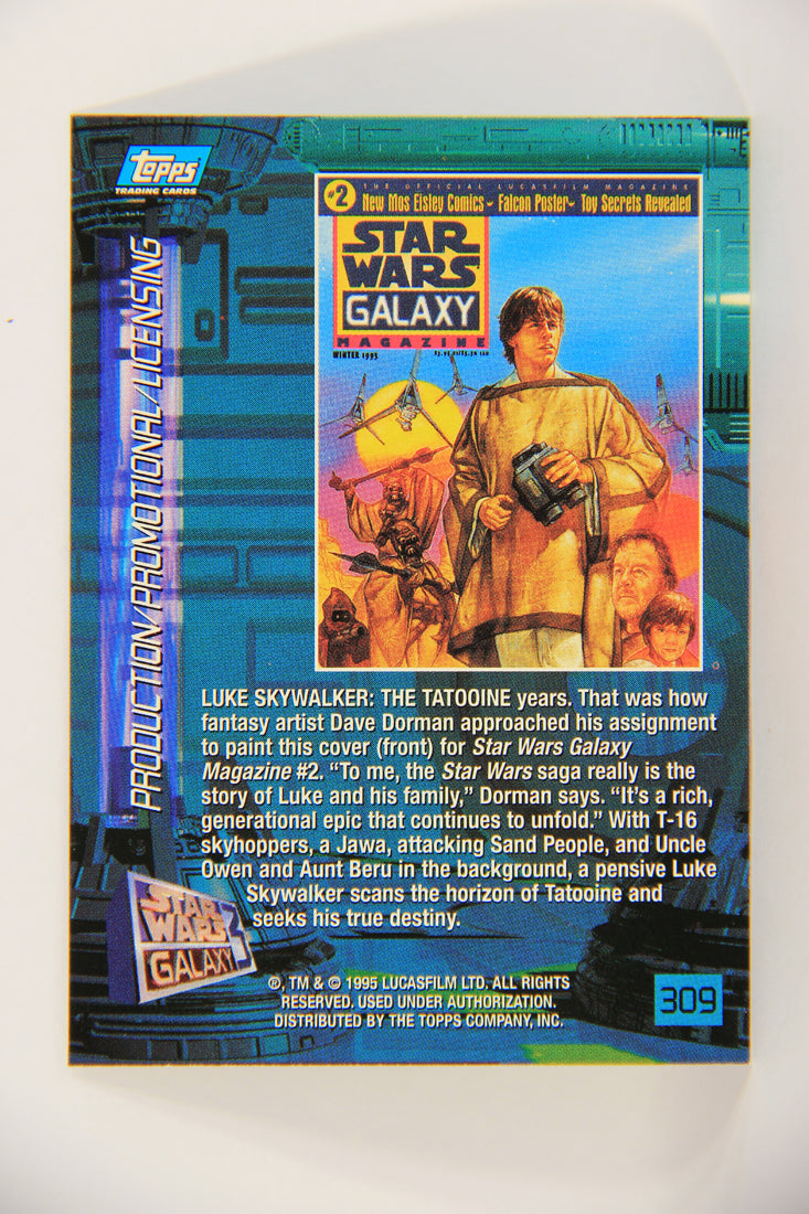 Star Wars Galaxy 1995 Trading Card #309 SW Galaxy Magazine #2 Artwork ENG L019671