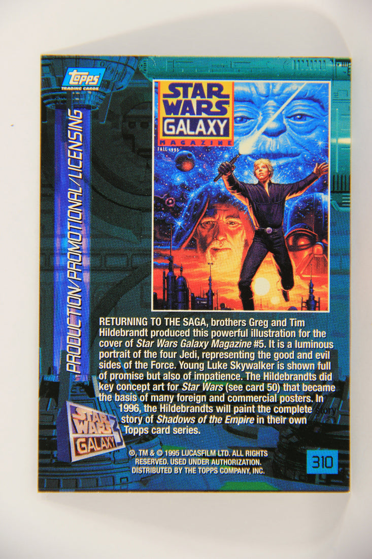 Star Wars Galaxy 1995 Trading Card #310 SW Galaxy Magazine #5 Artwork ENG L019672