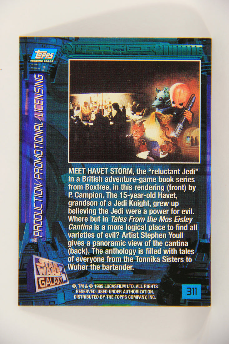 Star Wars Galaxy 1995 Topps Trading Card #311 Havet Storm Artwork ENG L019673