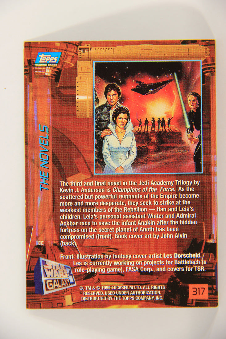 Star Wars Galaxy 1995 Trading Card #317 Champions Of The Force Artwork ENG L019679