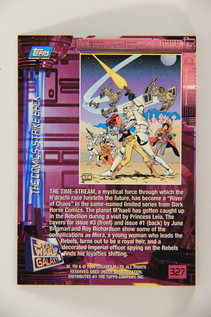 Star Wars Galaxy 1995 Topps Trading Card #327 The Time-Stream Artwork ENG L019689