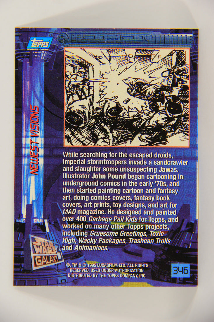 Star Wars Galaxy 1995 Card #346 Searching For The Escaped Droids Artwork ENG L019708