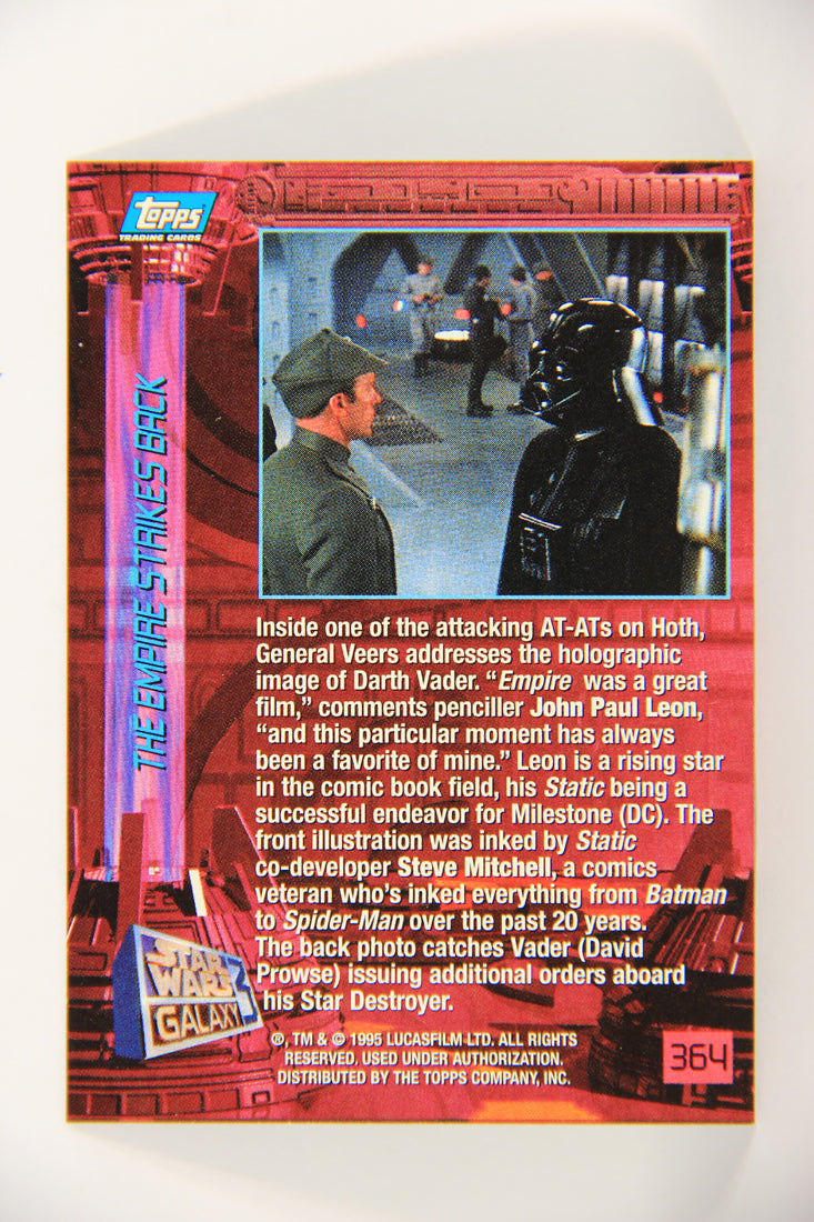 Star Wars Galaxy 1995 Topps Trading Card #364 Inside AT-AT ESB Artwork ENG L019726