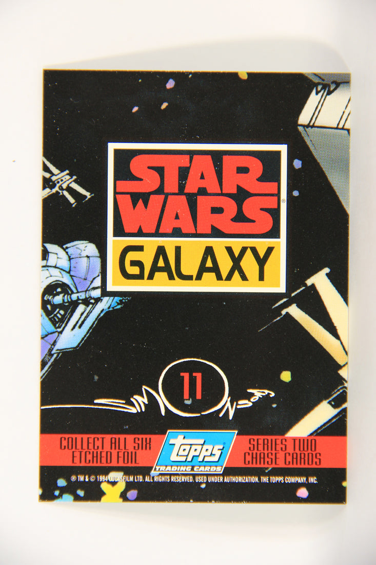 Star Wars Galaxy 1994 Topps Etched Foil Card #11 Jabba The Hutt Artwork ENG L019742