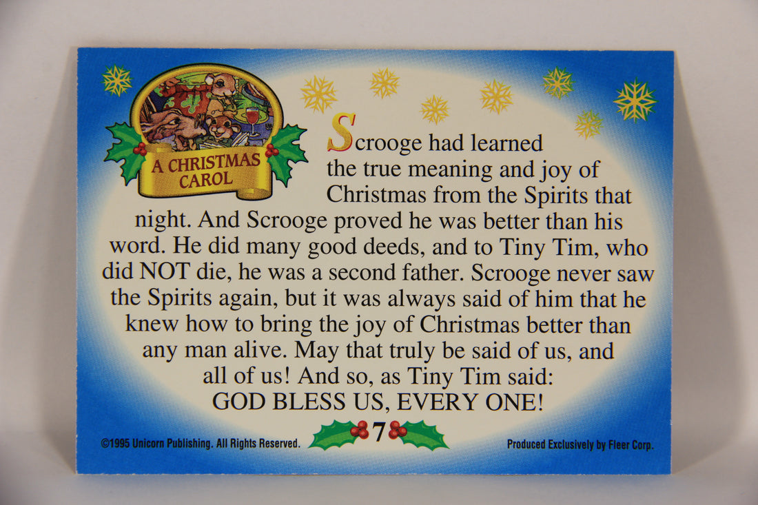 Christmas 7 Card Story Fleer 1995 Trading Card Set #1-7 A Christmas Carol ENG L019748