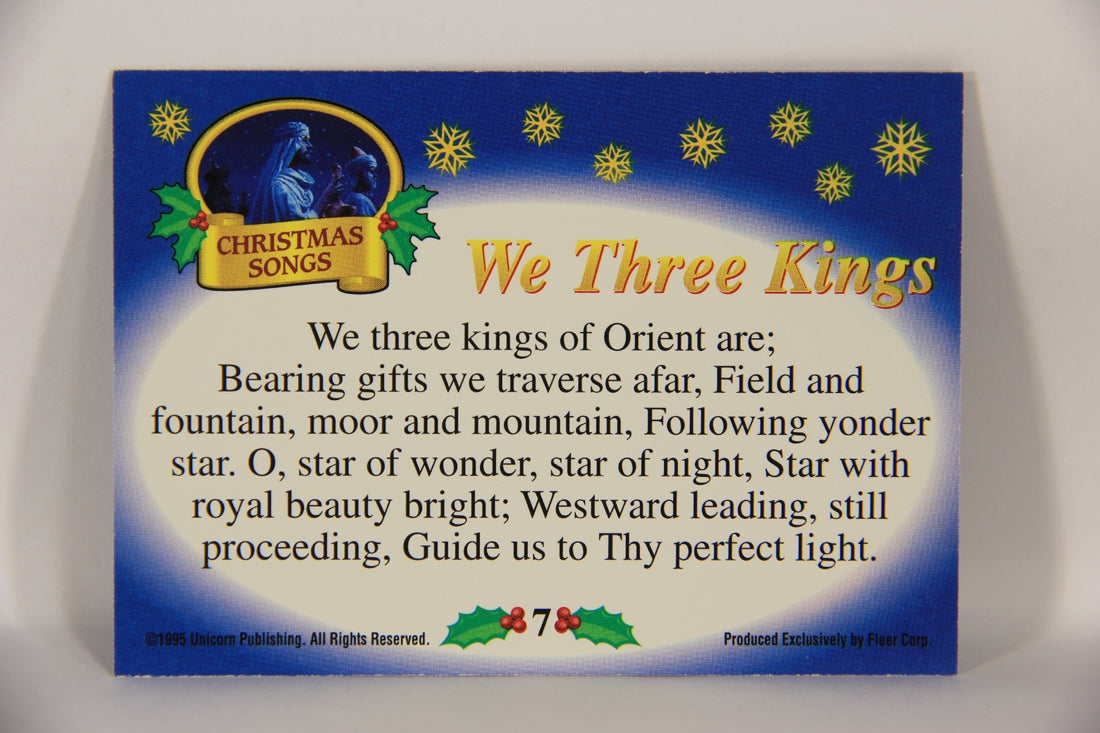 Christmas 7 Card Story Fleer 1995 Trading Card Set #1-7 Christmas Songs ENG L019750