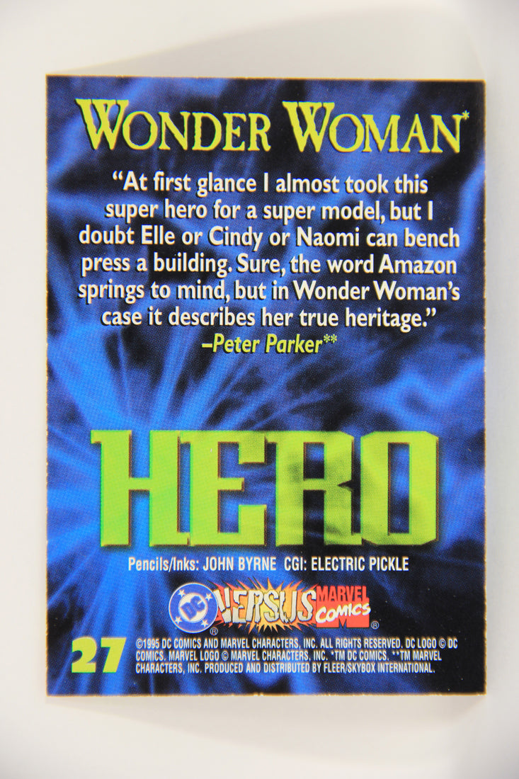 DC Versus Marvel Comics 1995 Trading Card #27 Wonder Woman ENG L019764
