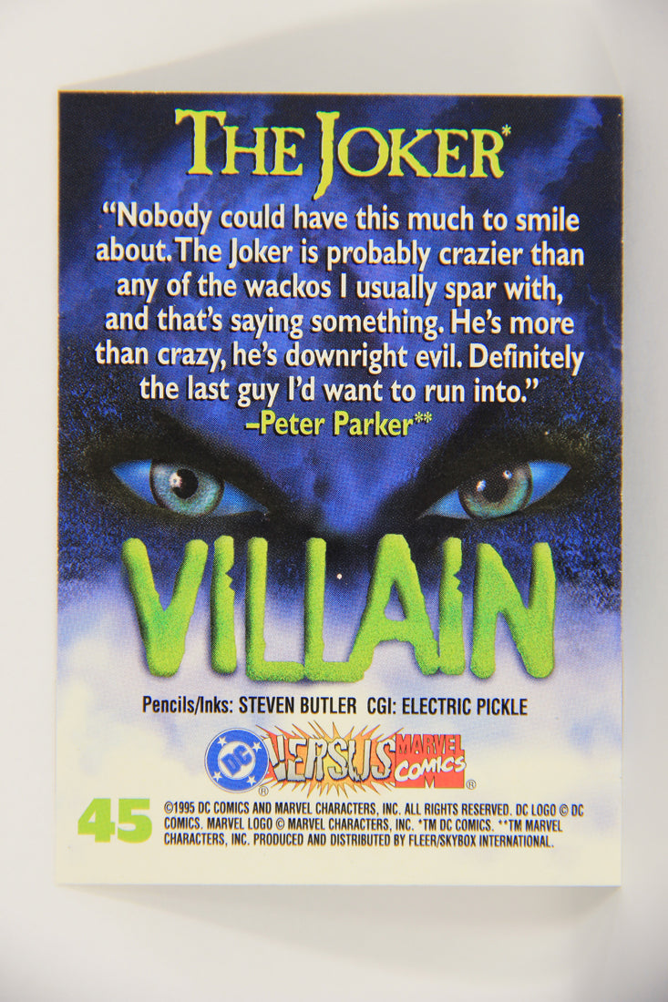 DC Versus Marvel Comics 1995 Trading Card #45 The Joker ENG L019766