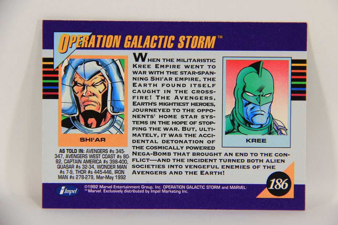 1992 Marvel Universe Series 3 Trading Card #186 Operation Galactic Storm ENG L019791