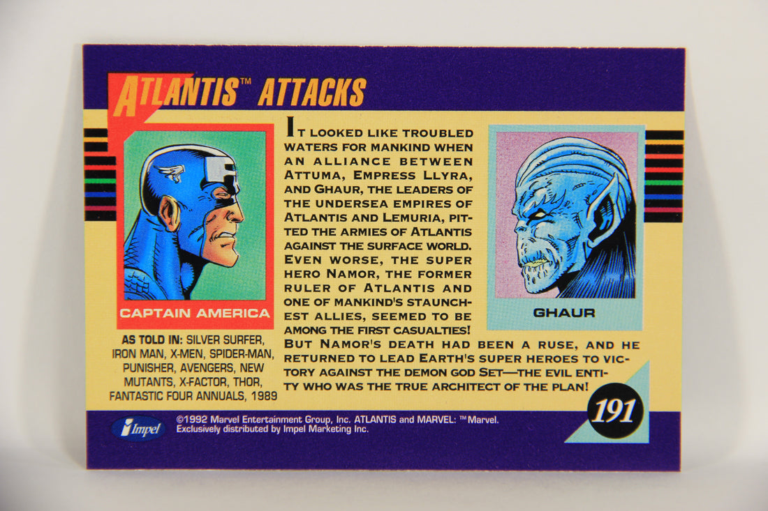 1992 Marvel Universe Series 3 Trading Card #191 Atlantis Attacks ENG L019793