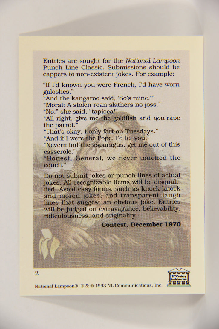 National Lampoon 1993 Trading Card #2 - Santa Claus - December 1970 L019795