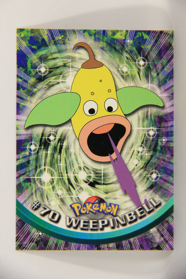pokemon card weepinbell Pokémon #70 TV Animation Blue Logo 1st Print ENG L0198 – AGS Collectibles [Grass] Card Zones:Pokemon Will this deal damage? upkeep reminder