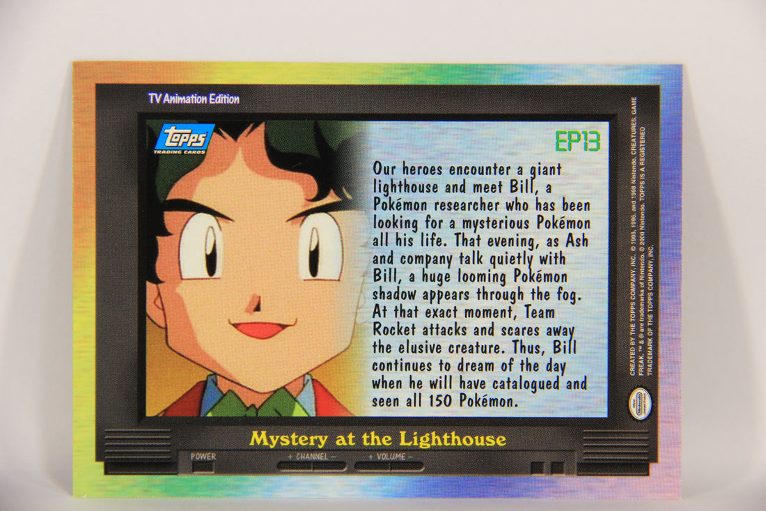 Pokémon Card TV Animation #EP13 Mystery At The Lighthouse Blue Logo 1st Print ENG L019809