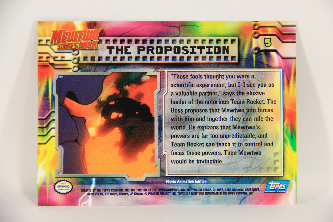 Pokémon Card First Movie #5 The Proposition Blue Logo 1st Print ENG L019813