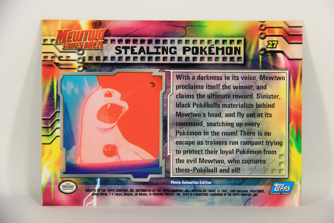 Pokémon Card First Movie #27 Stealing Pokémon - Blue Logo 1st Print ENG L019817