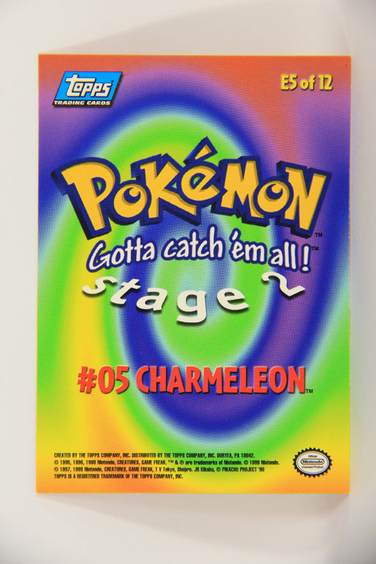 Pokémon Card First Movie #E5 Of E12 Charmeleon - Stage 2 - Blue Logo 1st Print ENG L019822