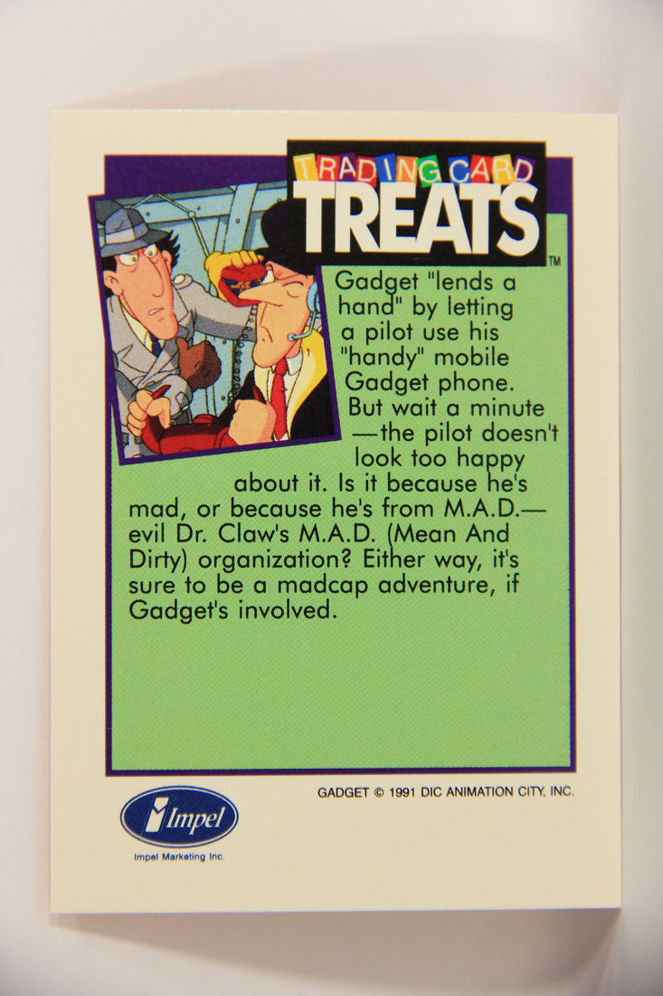 Inspector Gadget TV Series Treats 1991 Trading Card Gadget Lends A Hand ENG L019880