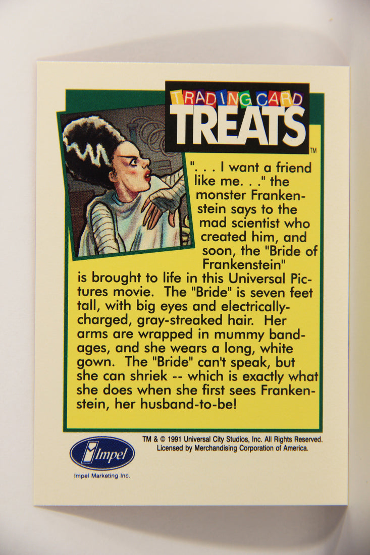 The Bride Of Frankenstein Universal Monsters 1991 Vintage Treats Impel Trading Card L019883