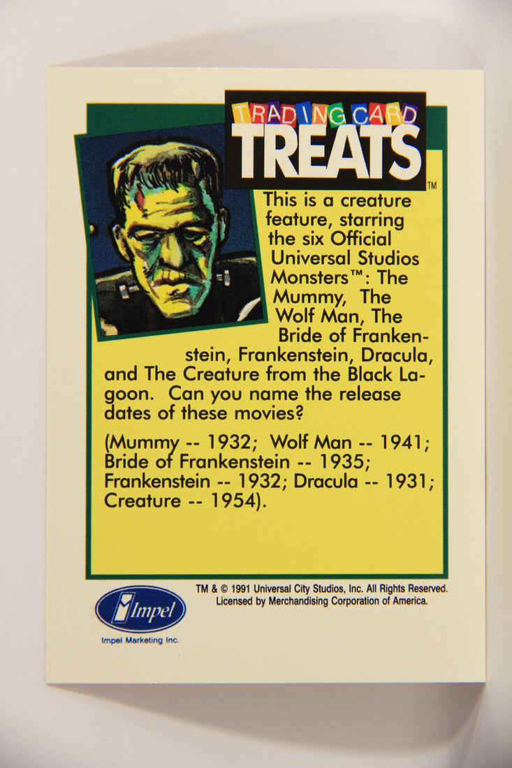 Creature Feature Universal Monsters 1991 Vintage Treats Impel Trading Card ENG L019884