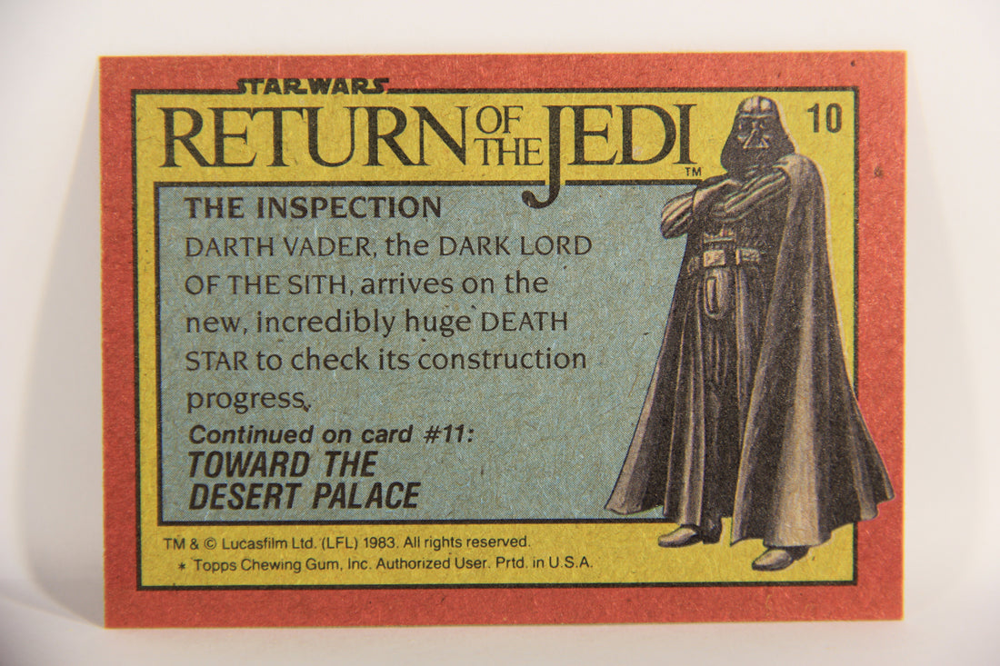 Star Wars Return Of The Jedi 1983 Card #10 The Inspection ENG Topps L019929