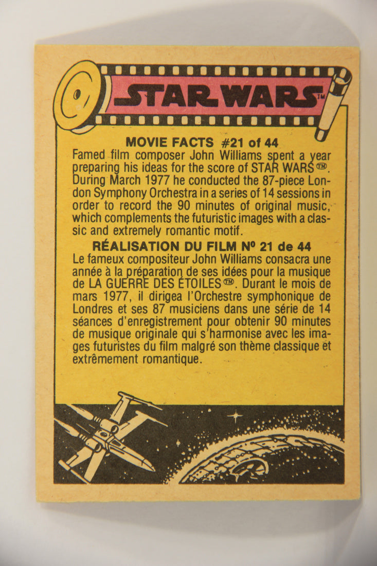 Star Wars 1977 Trading Card #154 I'm Going To Regret This FR-ENG OPC L020001