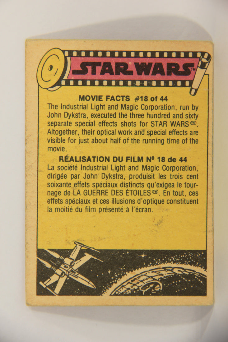 Star Wars 1977 Trading Card #186 The Honored Heroes FR-ENG O-Pee-Chee L020024