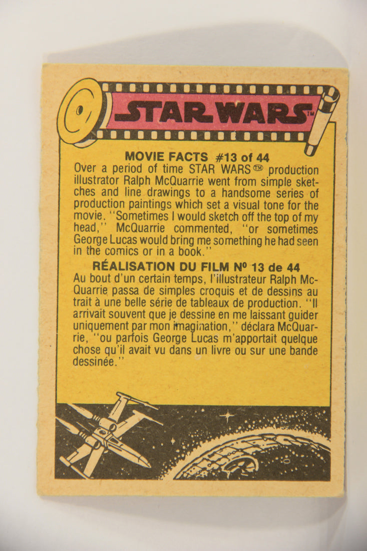 Star Wars 1977 Trading Card #187 R2-D2 (Kenny Baker) FR-ENG O-Pee-Chee L020025