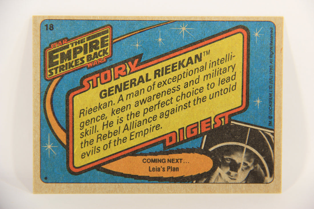 Star Wars Empire Strikes Back Trading Card #18 General Rieekan ENG Topps L020178