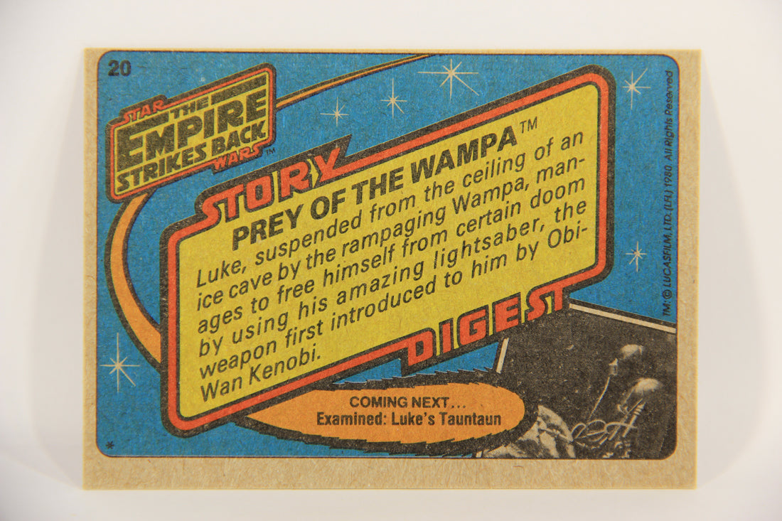 Star Wars Empire Strikes Back Trading Card #20 Prey Of The Wampa ENG Topps L020180