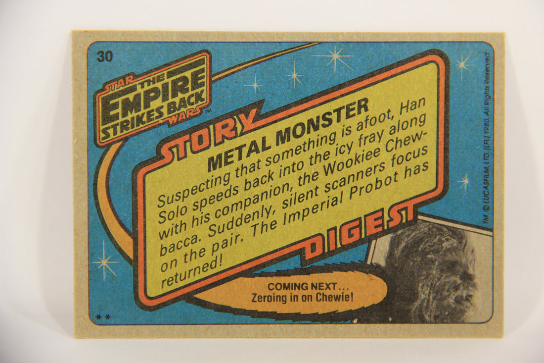 Star Wars Empire Strikes Back Trading Card #30 Metal Monster ENG Topps L020189
