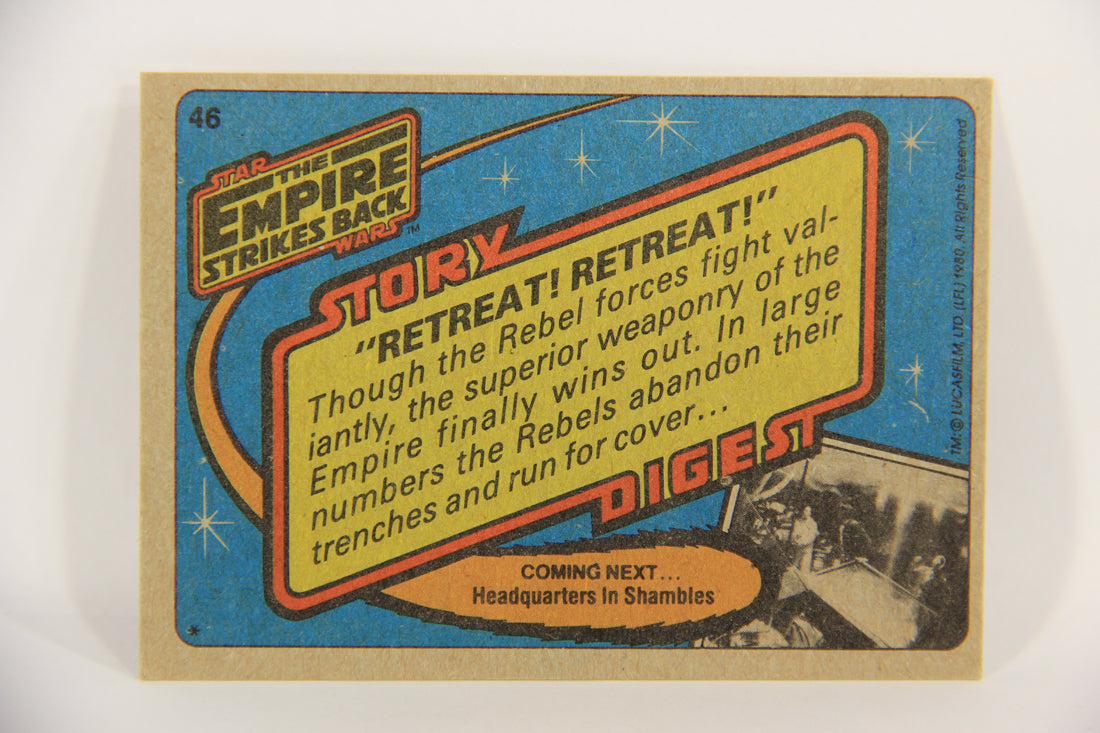 Star Wars Empire Strikes Back Trading Card #46 Retreat Retreat ENG Topps L020204
