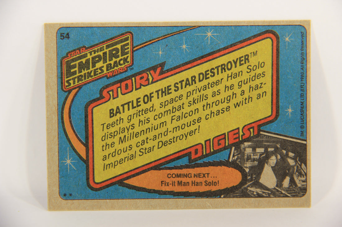 Star Wars Empire Strikes Back Card #54 Battle Of The Star Destroyer ENG Topps L020212