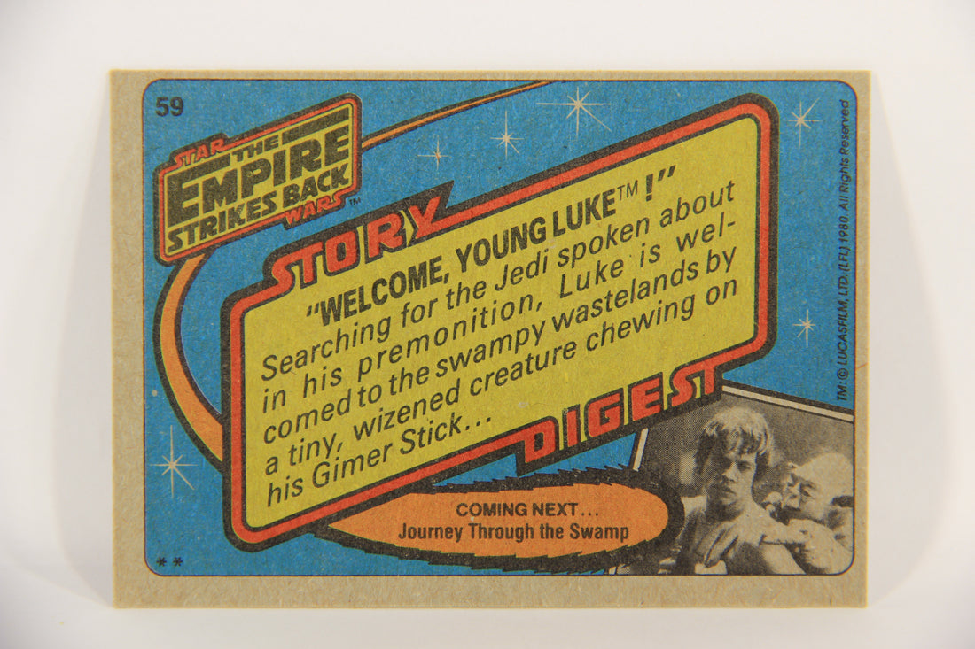 Star Wars The Empire Strikes Back Card #59 Welcome Young Luke ENG Topps L020215