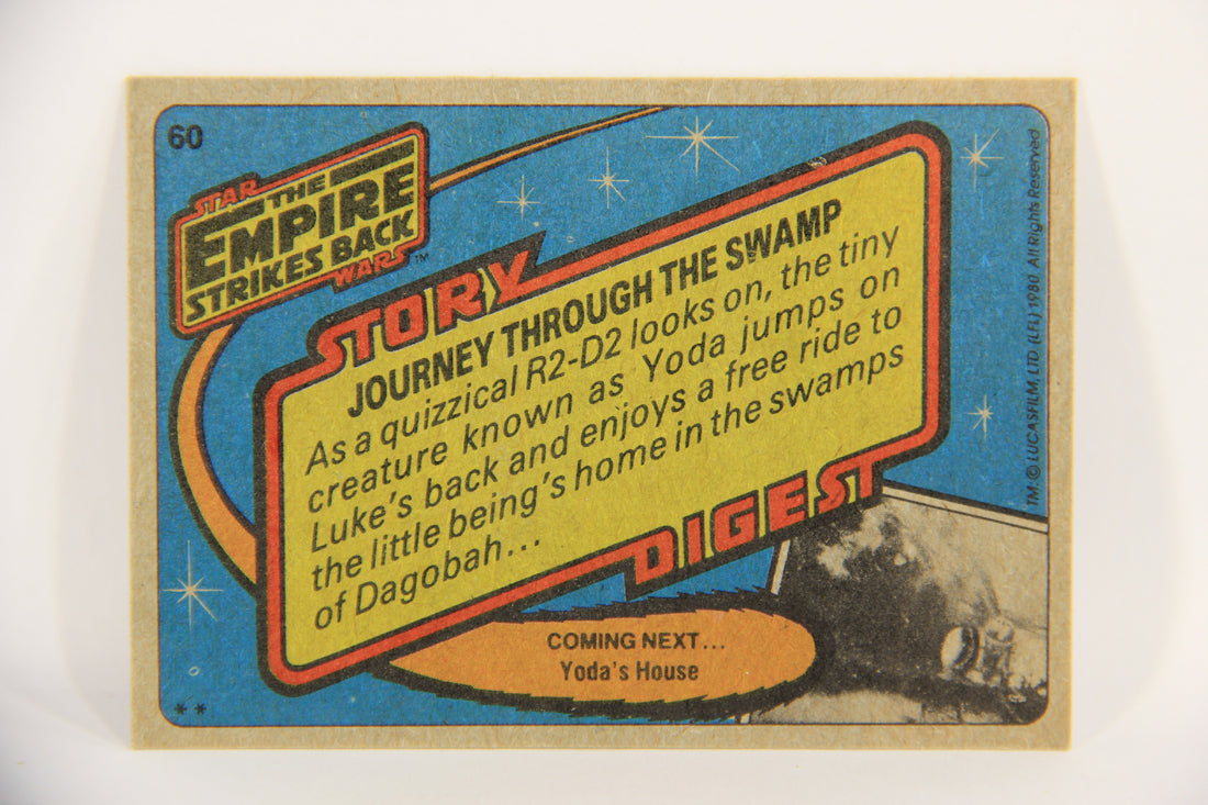 Star Wars The Empire Strikes Back Card #60 Journey Through The Swamp Topps L020216