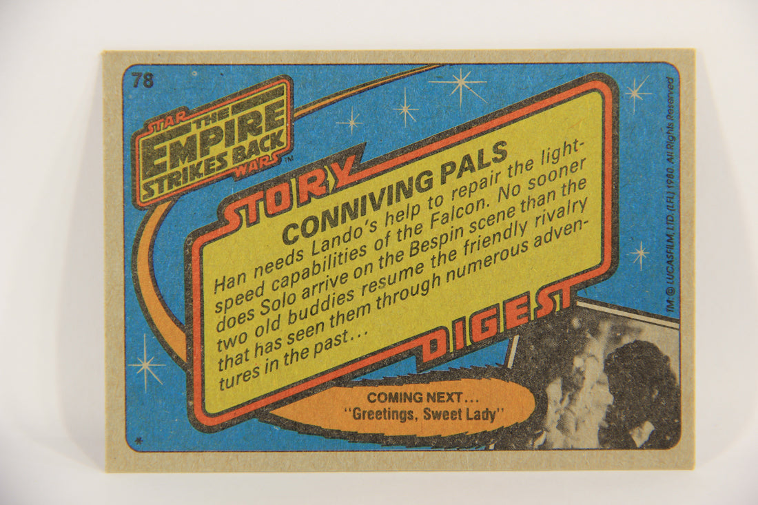 Star Wars Empire Strikes Back Trading Card #78 Conniving Pals ENG Topps L020231