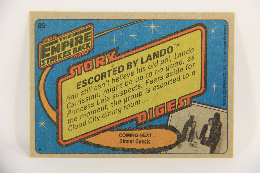 Star Wars The Empire Strikes Back Trading Card #85 Escorted By Lando ENG Topps L020237