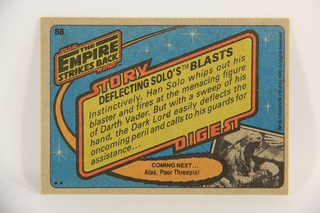 Star Wars The Empire Strikes Back Card #88 Deflecting Solo's Blasts ENG Topps L020240