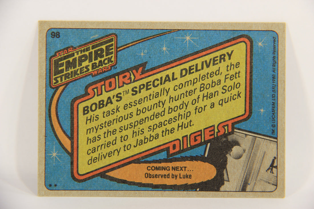 Star Wars Empire Strikes Back Card #98 Boba's Special Delivery ENG Topps L020247