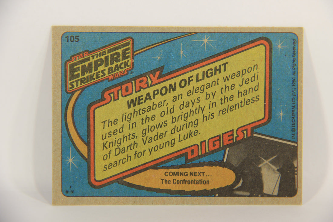 Star Wars Empire Strikes Back Trading Card #105 Weapon Of Light ENG Topps L020252