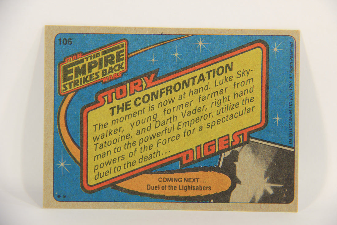 Star Wars Empire Strikes Back Trading Card #106 The Confrontation ENG Topps L020253