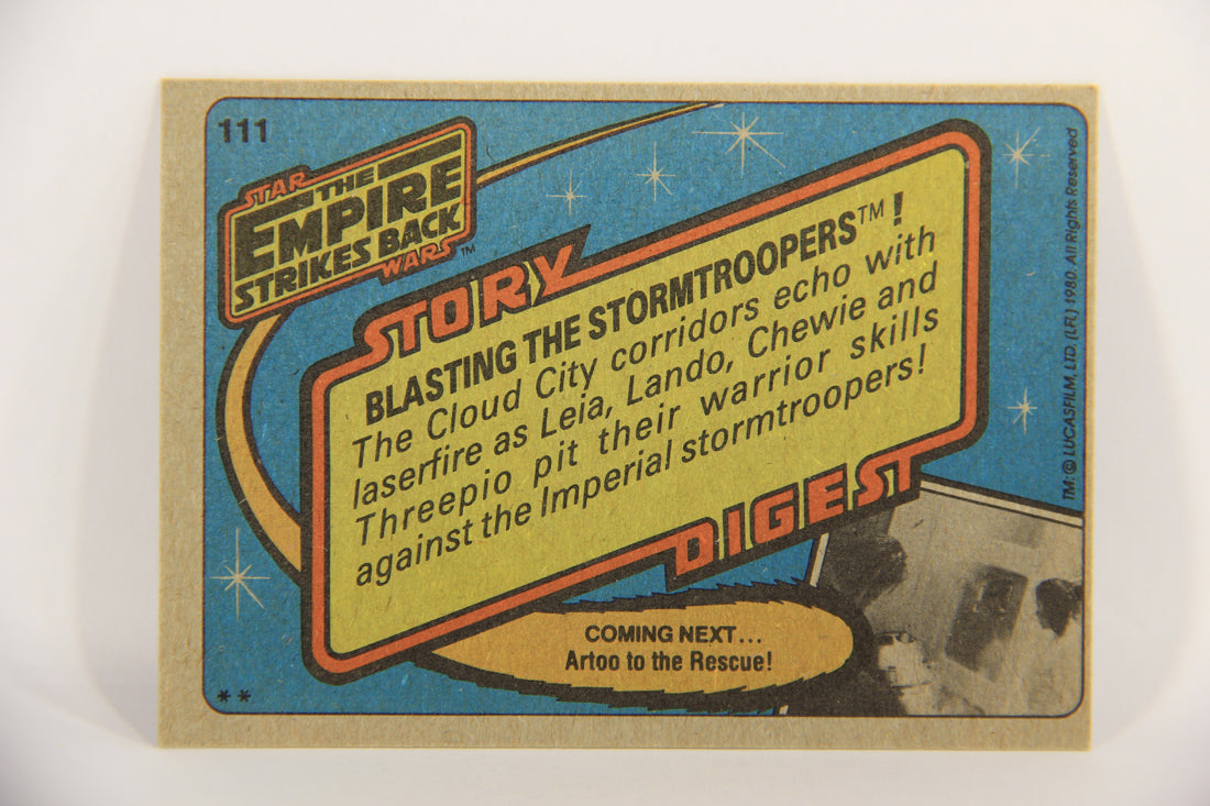 Star Wars Empire Strikes Back Card #111 Blasting The Stormtroopers ENG Topps L020258