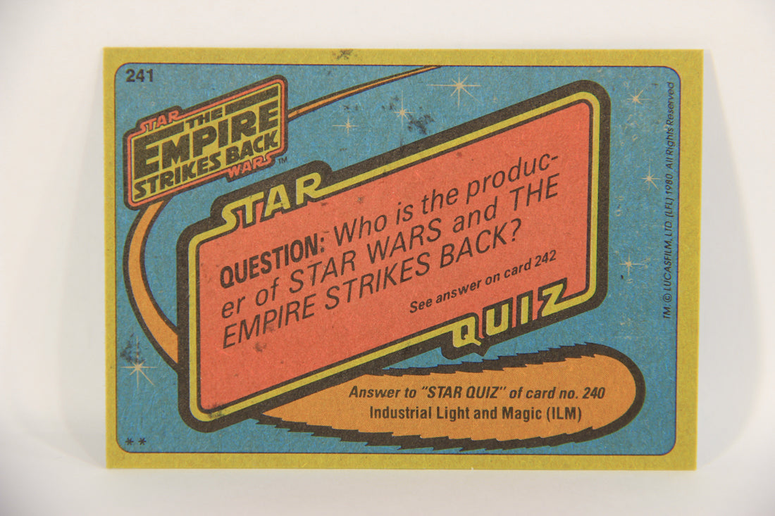 Star Wars Empire Strikes Back Trading Card #241 Tried Have You ENG Topps L020286