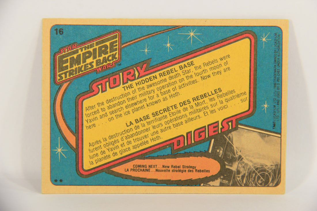 Star Wars Empire Strikes Back Card #16 The Hidden Rebel Base FR-ENG OPC L020306