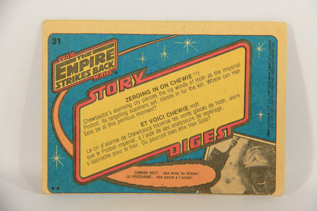 Star Wars Empire Strikes Back Trading Card #31 Zeroing In On Chewie FR-ENG OPC L020320