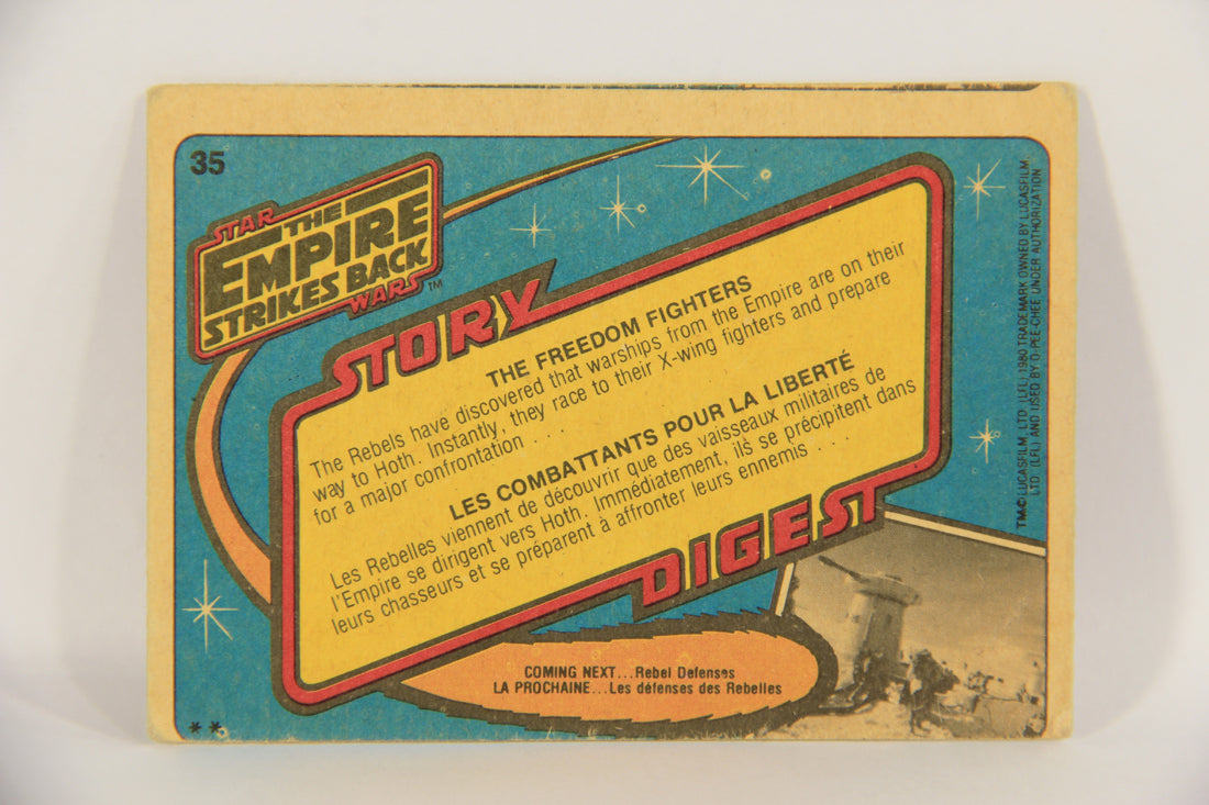 Star Wars Empire Strikes Back Card #35 The Freedom Fighters FR-ENG OPC L020324
